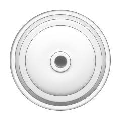 Anchor Penta Ivory Pilot 3 Plate Ceiling Rose, 3290