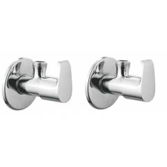 Apree Austin Silver Brass Angle Valve (Pack of 2)