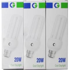 Crompton 20W B-22 3U DF CFL Cool Day Light (Pack of 3)