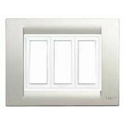 Benlo 2 Module Romal Silver Vesta Combination Plates, BS M1702 (Pack of 20)