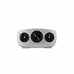 Bellstone White Thermo Hydro Barometer with Alarm Clock, BO-3TF