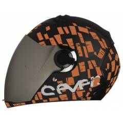 Steelbird SBA-2 Matt Black Orange Full Face Helmet, Size (Medium, 580 mm)