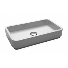 Bravat C22144W Square Design Wash Basin without Tap Hole
