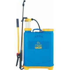 Best Sprayer NF-02 Blue & Yellow Knapsack HDPE Tank with 4 Nozzle Set Garden Sprayer, Capacity: 16 L