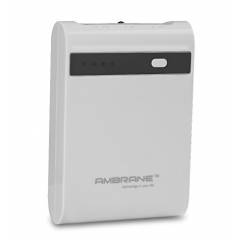 Ambrane P-1000 Star 10400mAh Dual Port White Power Bank