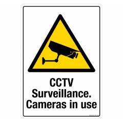 Safety Sign Store CCTV Surveillance Cameras In Use Sign Board, PS614-A3V-01