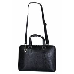 Venus Ven-16.1 Black Leather Office Document Bag