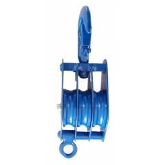 Kepro 3 Ton Triple Sheave Manilla Rope Pulley Block With Bearing, KMPB3010
