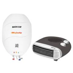 Black Cat Combo Of Majesty 25 Litre Geyser & HC-PT Black Heat Convector