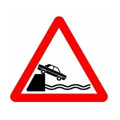 Asian Loto 3 mm Traffic Sign Quay Side/ River Bank Traffic Sign, ALC-SGN-34-900