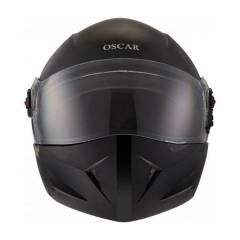Steelbird Flip Up Oscar Classic Black Full Face Helmet, Size: L