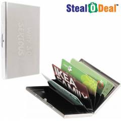 Stealodeal Why So Serious Metal Credit/ Debit & Metal Card Holder Set