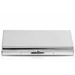 Stealodeal Aluminum Silver Business ATM Case Metal Box Card Holder