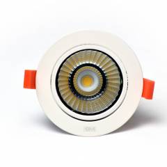 GM Fiesta 15W Warm Light Non-Dimmable Round Spot Light, 3000 K