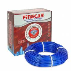 Finecab 4.0 Sq mm Blue PVC Insulated Single Core FR Wire, Length: 90 m