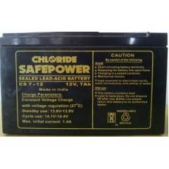 Exide Chloride Safe Power Battery 12V 7Ah UPS Battery, CS 7-12