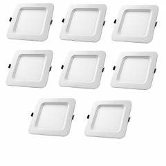Aaditya ADIPSQR12-8 12W Square LED Panel Light (Pack of 8)