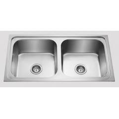 Jayna Apollo DBF 01 Glossy Double Bowl Sinks, Size: 39.5 x 18.5 in