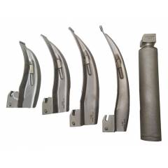 Shakuntla Laryngoscope Stainless Steel Set with Handle, Blade Size: 0, 1, 2 & 3