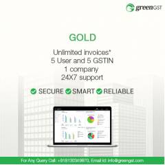 GreenGST Gold Pack For Unlimited Invoices