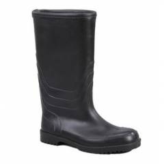 Mangla Tiger Steel Toe Black Gumboots, Size: 6