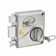 Godrej Ultra Tribolt 1CK I/O Brushed Steel Rim Lock, 8116