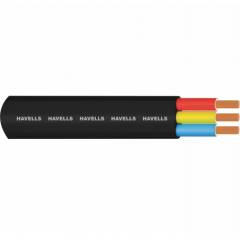 Havells 53 Sq mm 3 Core Flat Submersible Cable, WHPNDSKB3035, Length: 100 m