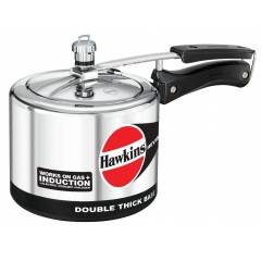 Hawkins IH30 Silver 3 Litre Hevibase Aluminium Induction Model Pressure Cooker