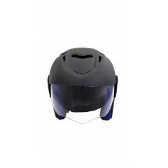 MPI GLORY88 Black Open Face Scooty & Motorcycle Helmet, Size: L