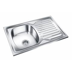 Deepali Single Bowl Kitchen Sink With Drain, DP 201A, Overall Size: 32x18 Inch