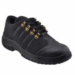 mBold 99 Steel Toe Black Safety Shoes, Size: 6