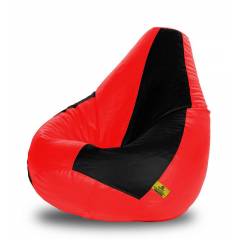 Dolphin DOLBXL-01 Black & Red Bean Bag Cover without Beans, Size: XL