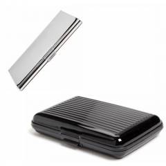 Stealodeal Black & Silver Security Credit/Debit Card Holder Set