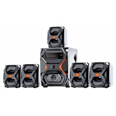 I kall 5.1 Channel Black & Red Bluetooth Multimedia Speakers