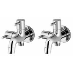 Snowbell Flora Brass Chrome Plated 2 in 1 Bibcock (Pack of 2)
