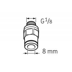 SKF System 24 Automatic Lubricator Acc-Tube Connection Male G 1/8