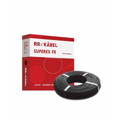 RR Kabel Superex-FR 4 Sq mm Black PVC Insulated Cable, Length: 90 m