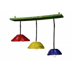 Aadhya Creations Tri Cup Paper Chandelier, AC13PC003