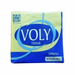 Voly 24cm Spring 10 Yellow Tissue Napkins, VS10Y (Pack of 100)