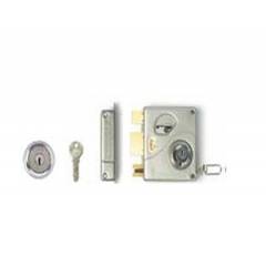 Godrej Ultra Tribolt 2C (I/O) Satin Nickel Rim Lock, 8130