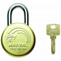Godrej Navtal Premium Brass Padlock (3 Keys), 7792