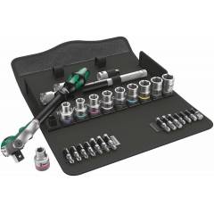 Wera 8100 SC 9 Zyklop 1/2Inch Imperial Speed Ratchet Set, 5004079001