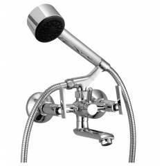Jainex Step Wall Mixer with Hand Shower & Free Tap Cleaner, STP-2741