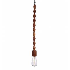 Tezerac 25W E-27 Bardu Wooden Beats Pendant Lamp, TEZ-LL- 142