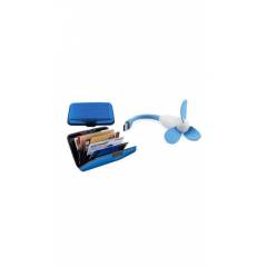 Heady Daddy Aluma Wallet Designer Card Holder & USB Fan (Pack of 2)