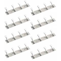 Doyours 8 Pieces Two Tone 4 Pin Hook Rail Set, DY-1314