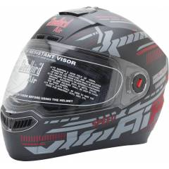 Steelbird SBA-1 Speed Matt Black & Red Helmet, Size (Medium, 580mm)