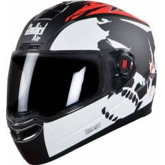 Steelbird SBA-1 Beast Matt Black & Red Helmet, Size (Large, 600mm)