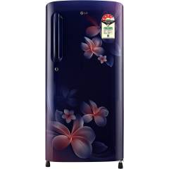 LG 190 Litre 4 Star Blue Plumeria Single Door Inverter Refrigerator, GL-B201ABPX