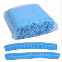 Vivanshi 19 Inch Blue Disposable Bouffant Caps (Pack of 100)